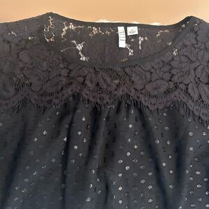 Elle Black Lace Blouse